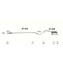 Middenpijp FIAT