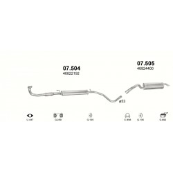 Achterdemper FIAT