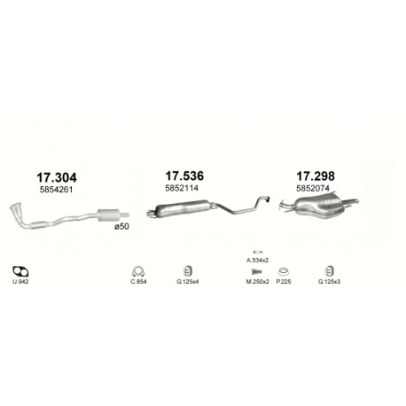 Middendemper OPEL