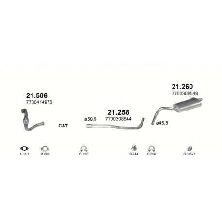 Voorpijp RENAULT