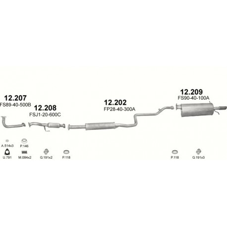 Voorpijp Mazda