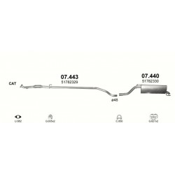 Achterdemper FIAT