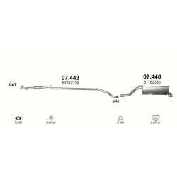 Middenpijp FIAT
